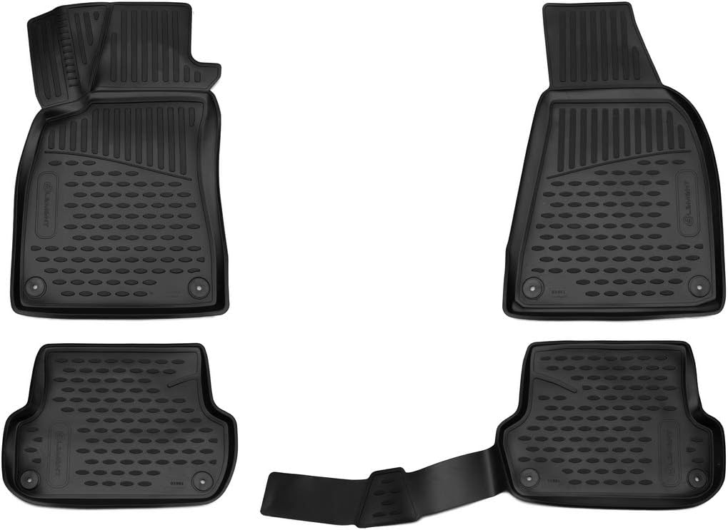 Element Passgenaue Premium Antirutsch Gummi Fussmatten - Audi A4 (B6), Limousine