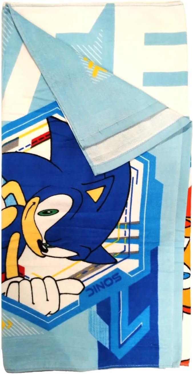 Badetuch (70x140cm, Baumwolle), Sonic The Hedgehog