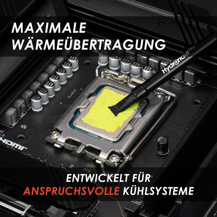 Thermal Grizzly Hydronaut Pro - 6g Wärmeleitpaste - silikonfrei, herausragende Wärmeleitfähigkeit un