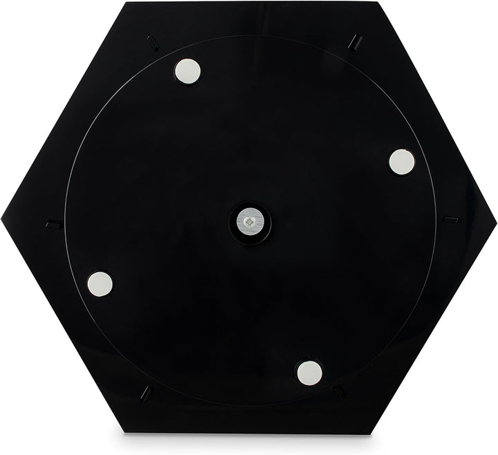 Grinscard Kosmetik Organizer Drehbar - Schwarz 32 x 27 x 27 cm - Kosmetikständer Make-up Aufbewahrun