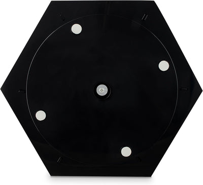 Grinscard Kosmetik Organizer Drehbar - Schwarz 32 x 27 x 27 cm - Kosmetikständer Make-up Aufbewahrun