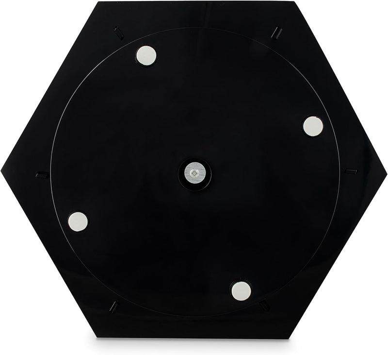 Grinscard Kosmetik Organizer Drehbar - Schwarz 32 x 27 x 27 cm - Kosmetikständer Make-up Aufbewahrun