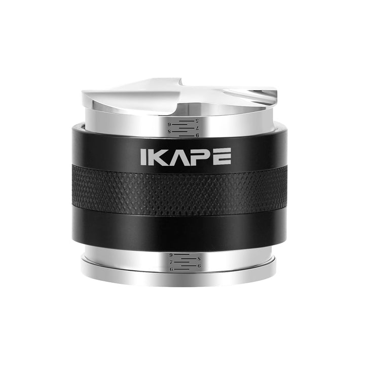 IKAPE Coffee Products, 53mm Kaffeeverteiler &amp; Handstampfer, Espresso-Verteiler mit Einstellbarer Tie