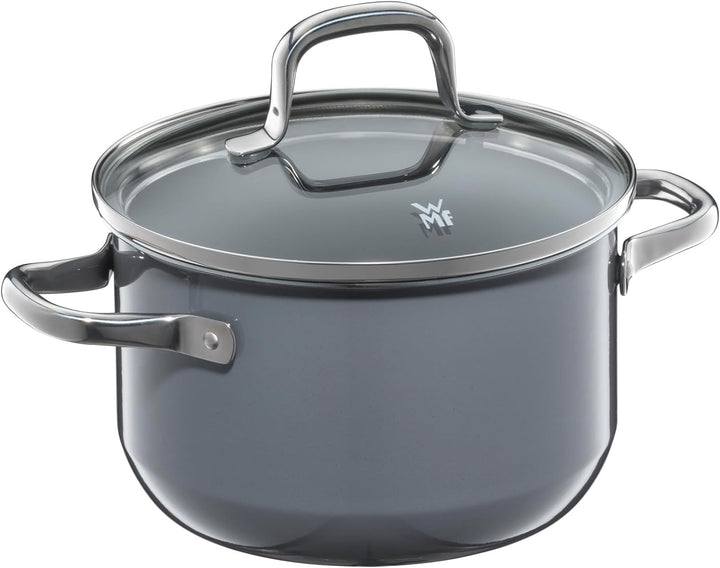 WMF Fusiontec Essential Kochtopf klein 16 cm Glasdeckel, Fleischtopf Induktion, 2,0l, kleiner Topf K