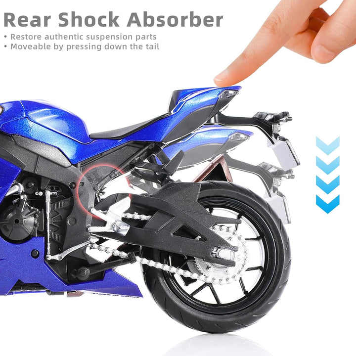 1:12 Motorrad Modell kompatibel mit CBR 1000R, Legierung Diecast Motorradmodell, Mini Sportmotorrad