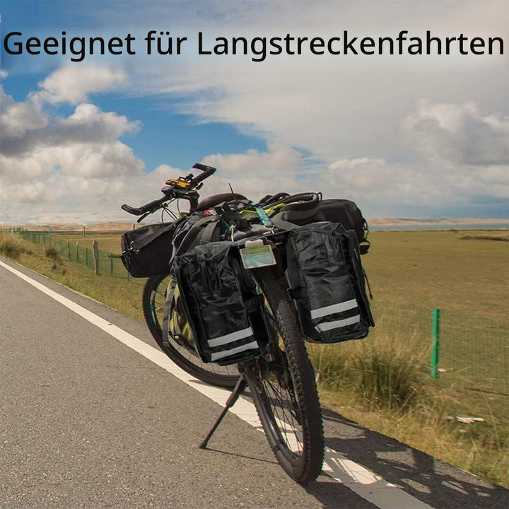 Packtaschen Fahrrad, Fahrradtasche Gepäckträger, Satteltaschen für Fahrrad Gepäckträger, Pannier Rac