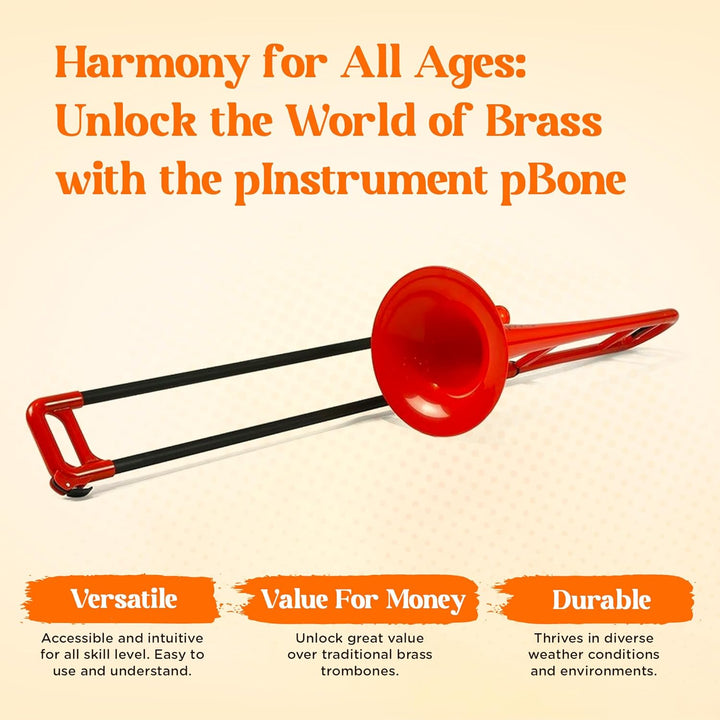 pBone 700640 Trombone rot rot Posaune, rot Posaune