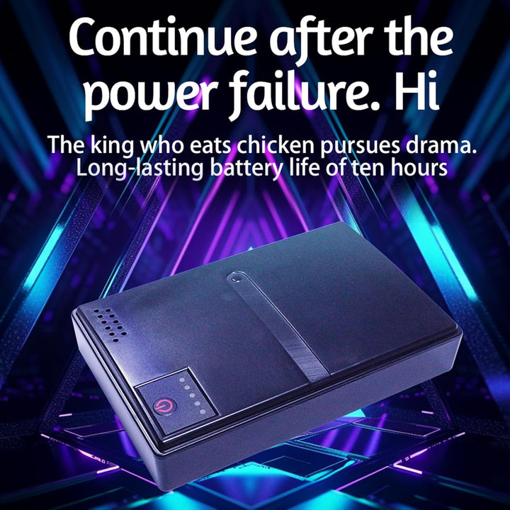 10400 MAh 36 W USV-Netzteil, 6 Ausgänge, Kompakt, Leicht, Unterbrechungsfreie Stromversorgung, Batte