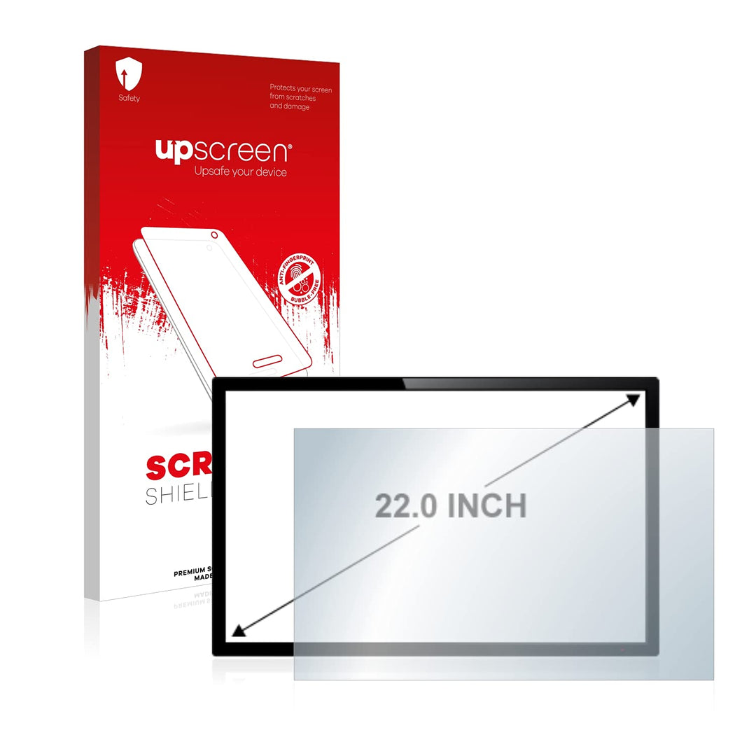 upscreen 22" Schutzfolie für 22,0 Zoll Touch-Panel PCs (55.9 cm) [490 x 270 mm, 16:9] – Kristallklar