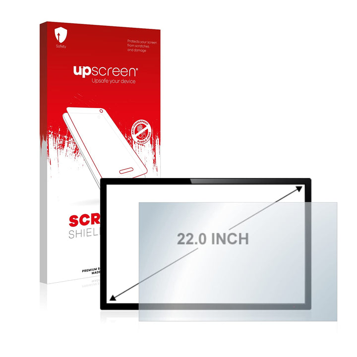 upscreen 22" Schutzfolie für 22,0 Zoll Touch-Panel PCs (55.9 cm) [490 x 270 mm, 16:9] – Kristallklar