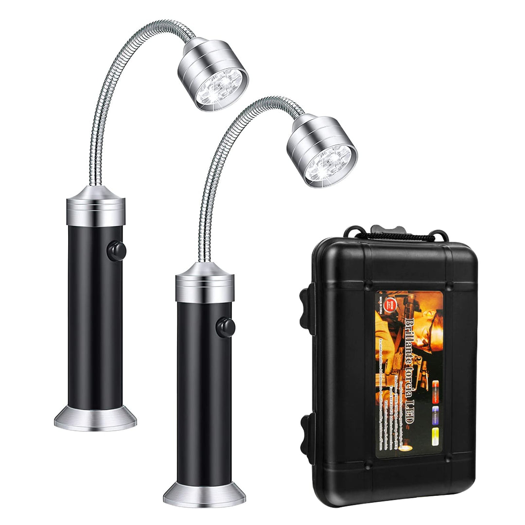 HENGBIRD LED Grill Licht, 2 Stück Magnetische LED BBQ Grill Lampe Flexibel Grilllampe Set Outdoor Ar