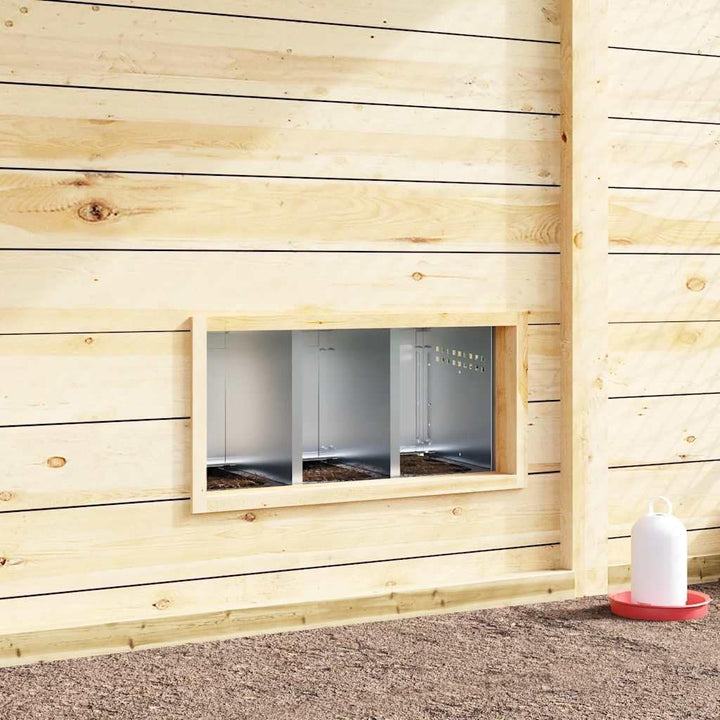 Hühner-Nistkasten mit 3 Fächern Wandmontage verzinkter Stahl Robustes Design für Innen- und Aussenbe