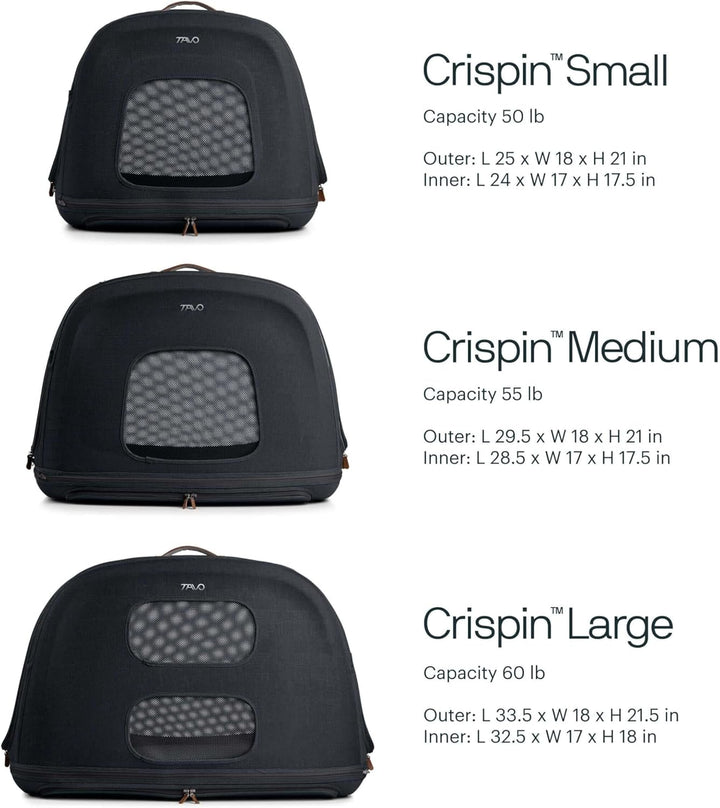 Tavo Crispin M Haustier-Transportbox, crashgetestet mit ISOFIX-Befestigung, atmungsaktives Mesh, fal