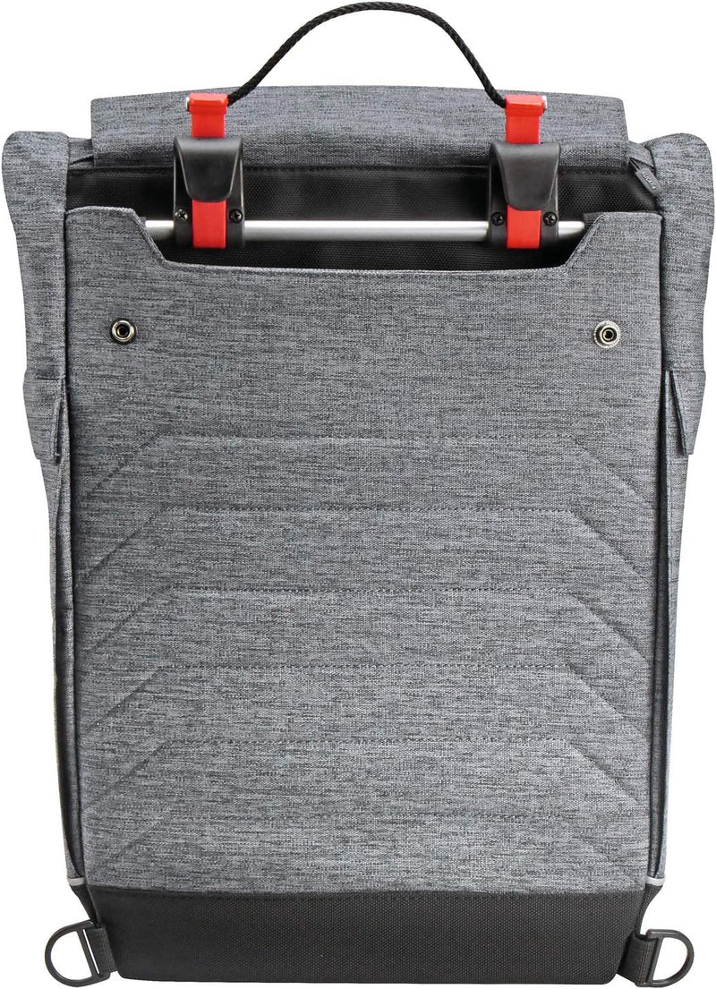 KlickFix 0278GR Freepack Switch Enkele Fietstas, Grey-Black, 18 Liter
