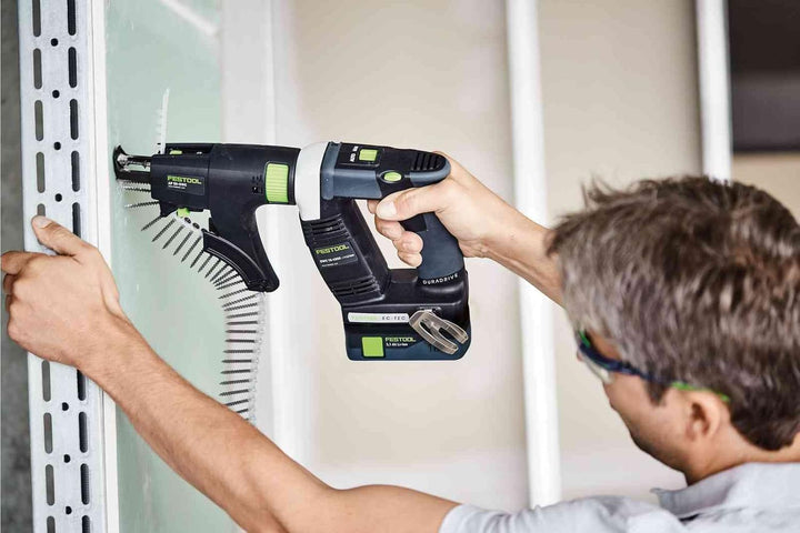 Festool Akku-Bauschrauber DWC 18-2500 HPC 4,0 I-Plus DURADRIVE (mit Akkupacks, Schnellladegerät, Mag