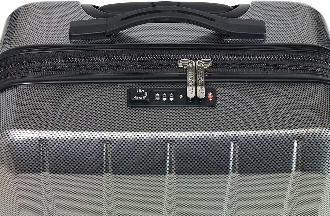 CHECK.IN Trolley-Set London 2.0, 3-teilig, Farbe:Carbon/blau Carbon /