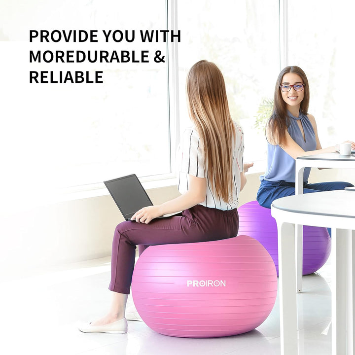 PROIRON Gymnastikball Pezziball Sitzball Trainingsball Fitnessball & Balance für Core-Training mit P