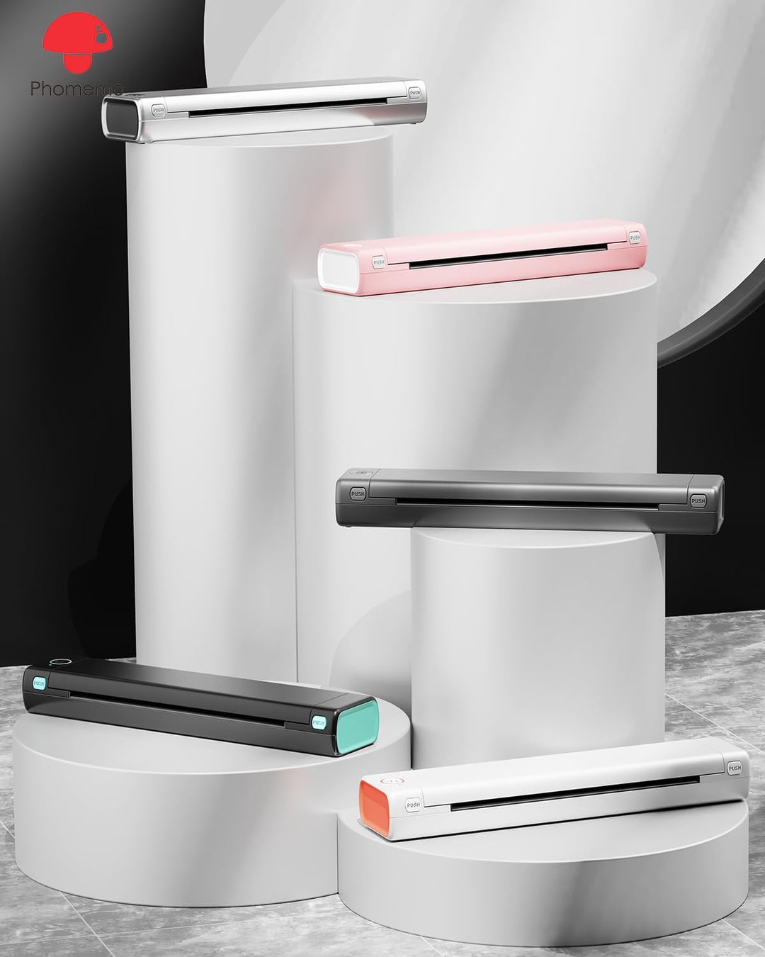 Phomemo M08F Rollen Thermopapier, A4 Thermodrucker-Papierrolle kompatibel mit dem tragbaren Drucker