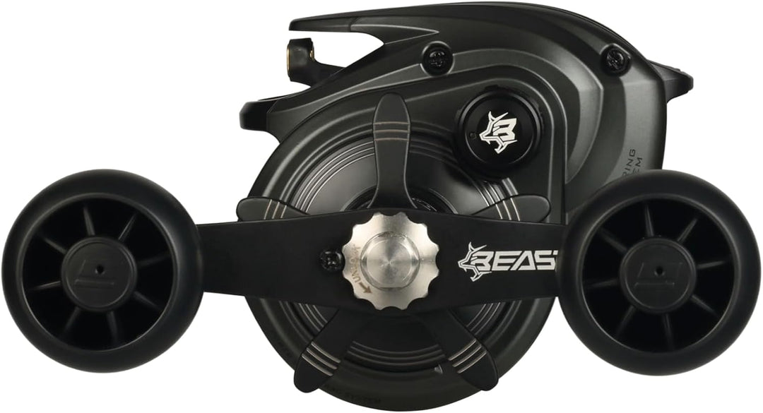 Abu Garcia Beast 400 Low Profile Baitcast-Angelrolle 400 – Linkshänder – hohe Geschwindigkeit, 400 &