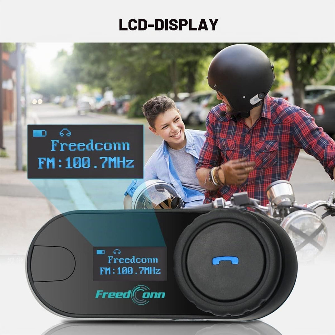FreedConn TCOM-SC Motorrad Gegensprechanlage Headsets Motorradhelm Intercom Wasserdicht Wireless Int