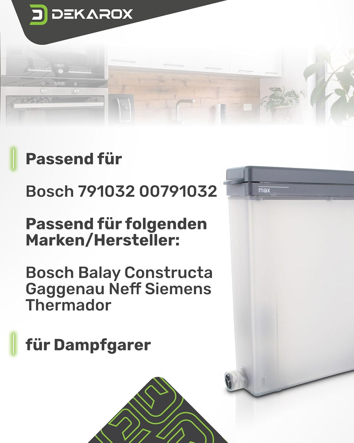 Wassertank für Bosch Siemens Neff 00791032 791032 für Dampfgarer Dampfbackofen Dampfgarofen