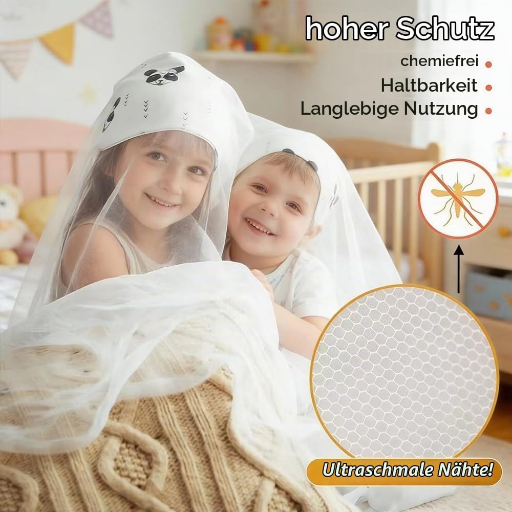 Moskitonetz, Moskitonetz Bett für Doppelbett Einzelbett, Moskitonetz Reise, Feinmaschig und langlebi