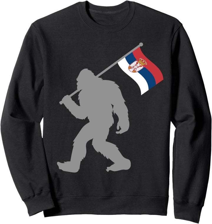 Srbija oder Serbische Fahne auf Serbien Flagge Sweatshirt
