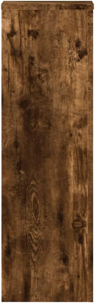 Pflanzenständer 2 STK. Räuchereiche 25x25x80 cm Holzwerkstoff Pflanzenregal, Blumenregal Indoor/Outd