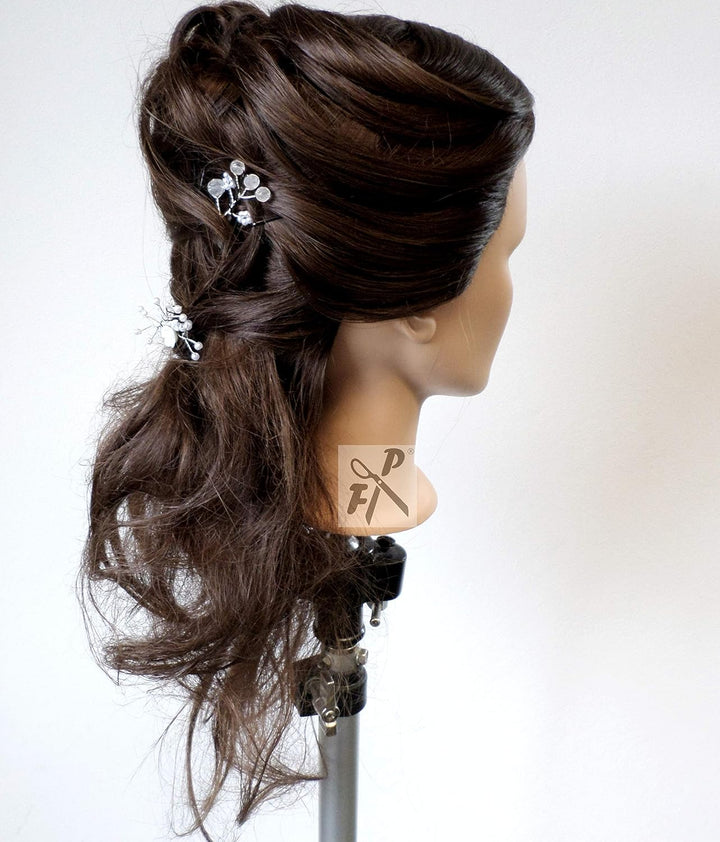 FP Übungskopf "Paula" 100% Proteinhaar (von deutschem Friseurbedarf-Fachhändler!) (Paula 40-45 cm br