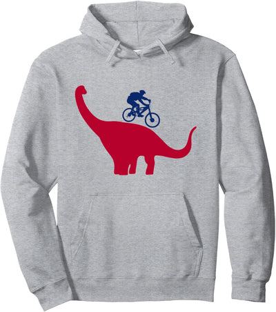 Mountainbike T-Rex Dinosaurier für Downhill Mountainbiker Pullover Hoodie