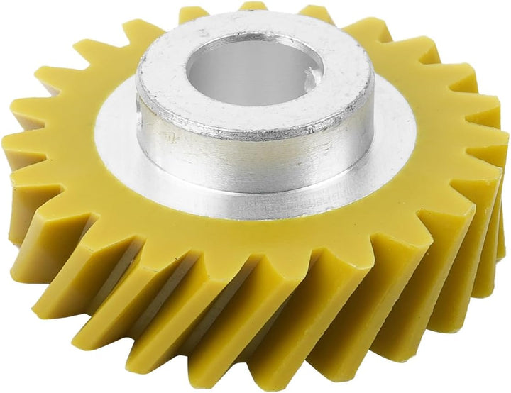 W10112253 Mixer-Schneckengetriebe-Ersatz (gelb) mit 2 Kohlebürsten, passend für 5KSM150 5KSM45 5KSM9