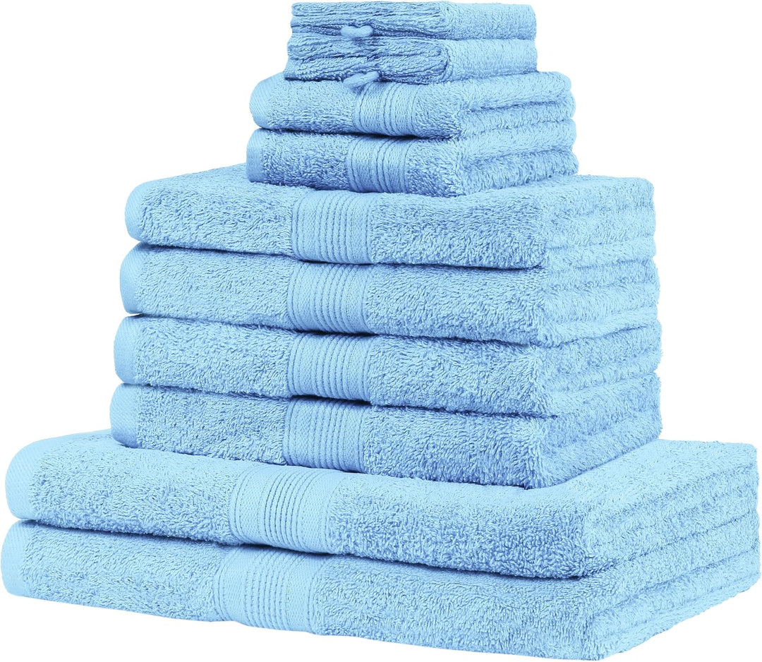 NatureMark 10 TLG. Frottier Handtuch-Set Verschiedene Grössen 4X Handtücher, 2X Duschtücher, 2X Gäst