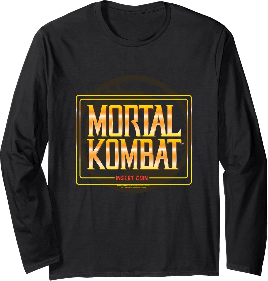 Mortal Kombat Klassic Insert Coin Langarmshirt