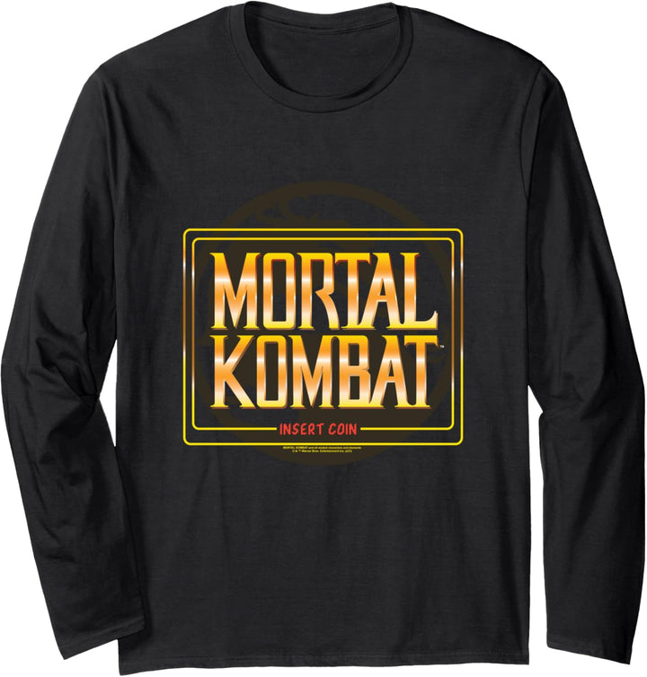 Mortal Kombat Klassic Insert Coin Langarmshirt