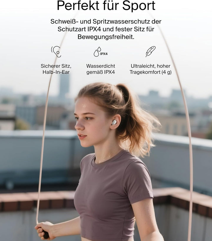 Belkin SoundForm Anywhere Bluetooth Kopfhörer Kabellos, Noise Cancelling Kopfhoerer, IPX4 Spritzwass