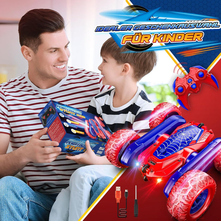 Ferngesteuertes Auto ab 3 4 5 6 7 8 Jahre, Spielzeug ab 3-10 Jahre Junge Monstertruck, 4WD RC Auto S