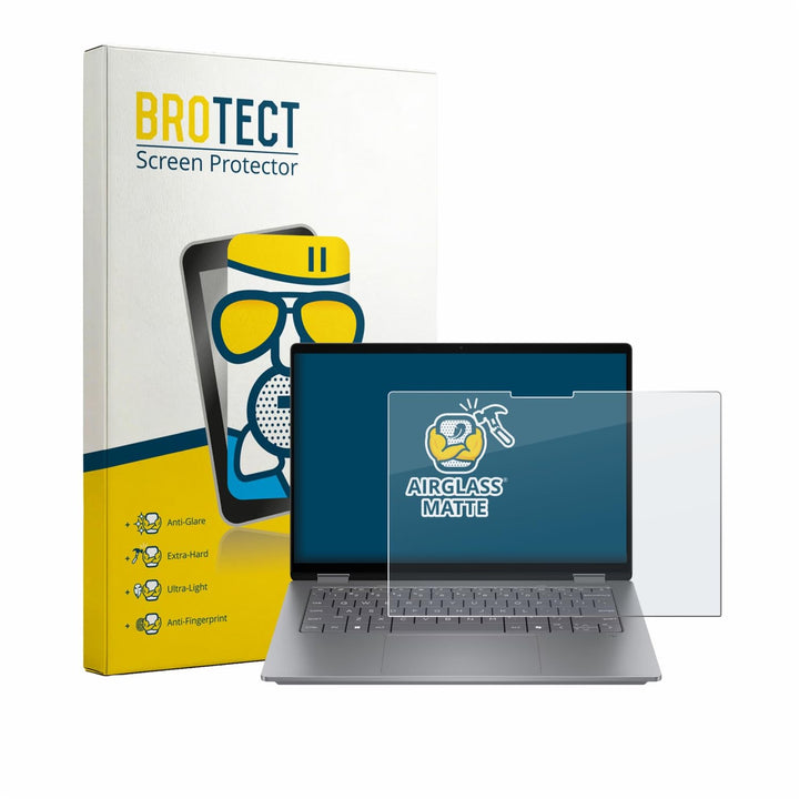 BROTECT Entspiegelungs Schutzglas für HP OmniBook X Flip 14 Schutzfolie Panzer Folie Glas Matt [Extr