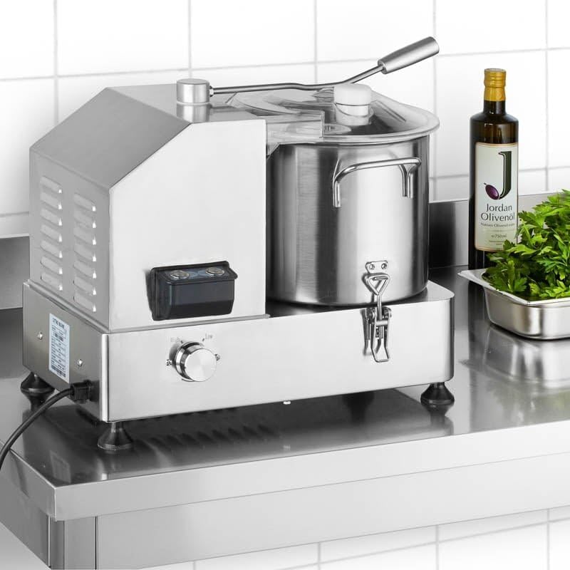 GastroHero Kutter I 9L Tischkutter I Cutter für Wurst Gemüse Brot I Edelstahl I Vegetables Cutter I