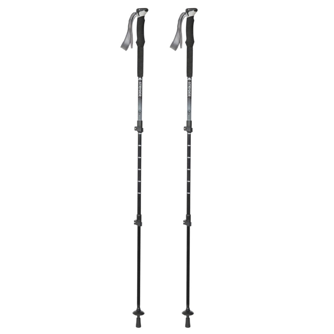 Trespass Lightweight Trekking Poles Stryder Schwarz EACH, Schwarz EACH