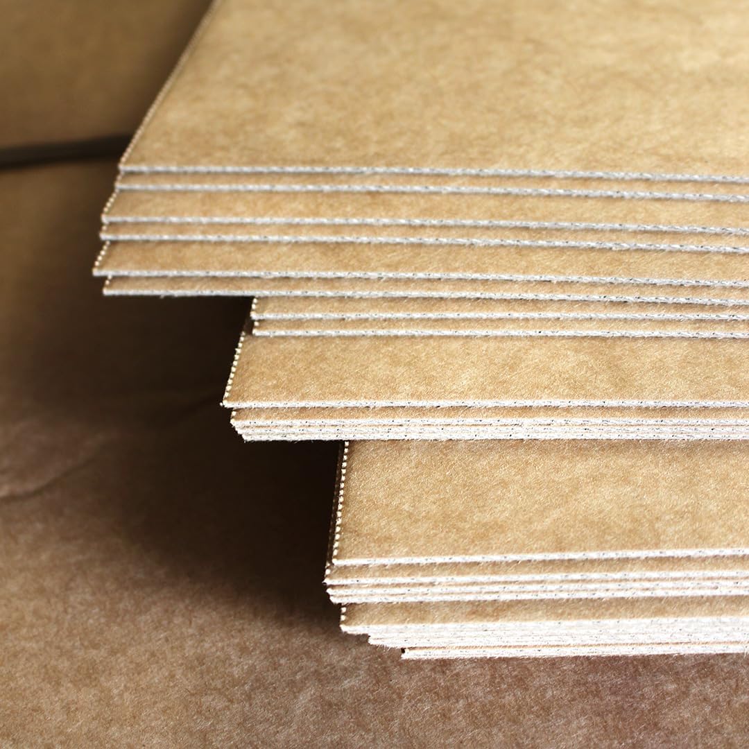 Artway - Beidseitige Wellpappe für Modellbau - Deckpapiere aus Kraftpapier mit 300 g/m² - Stärke 2 m