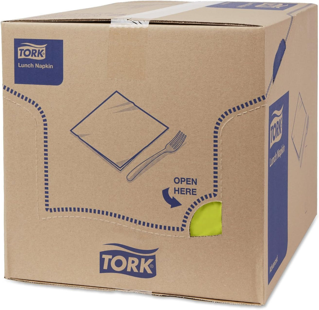 Tork 477840 Lunchservietten Lime / 2-lagige Servietten für kleine Gerichte oder Snacks / Advanced Qu