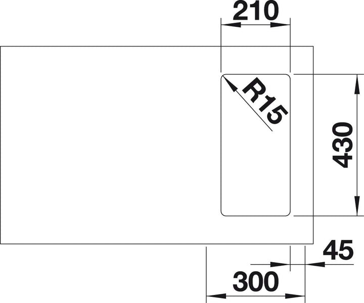 BLANCO ANDANO 180-IF | Edelstahl | Einbauart: Einbau von Oben & Flächenbündig | ohne Ablauffernbedie