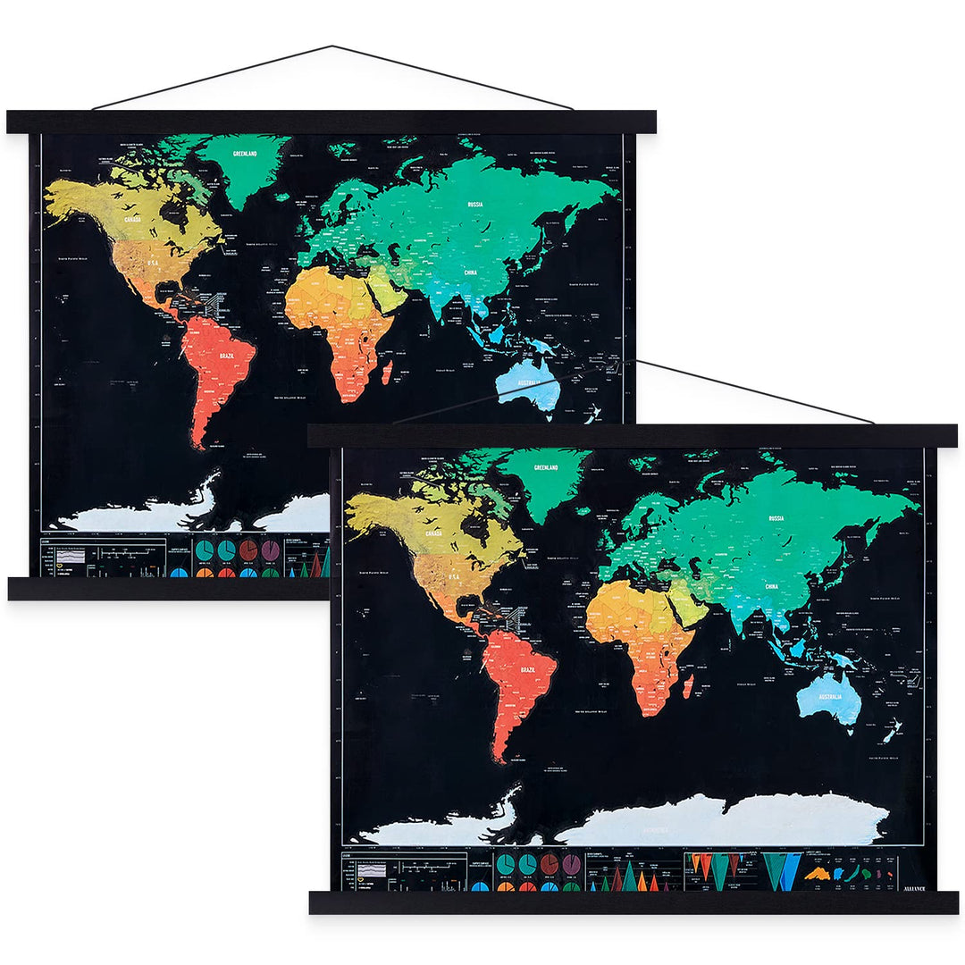 Benjia Magnetisch Posterschiene, Magnet Magnetische 61x91.5 Posterrahmen Holz Posterleiste Posterhän