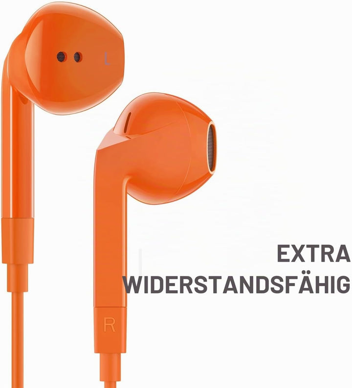 LUDOS FEROX Kopfhörer In Ear Kopfhörer mit Kabel und Mikrofon, 5 Jahre Garantie, In Ear Ohrhörer, 3,