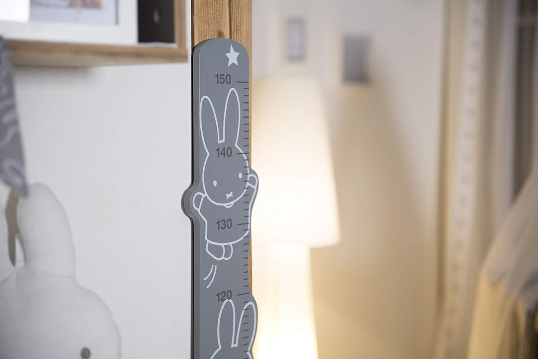 roba Messlatte miffy - Skala für Kinder bis 150 cm mit Hasen Motiv - Kinderzimmer Deko - Messleiste