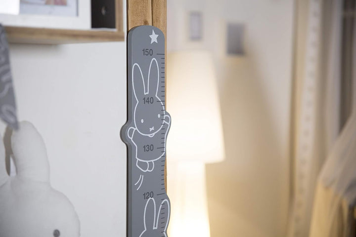 roba Messlatte miffy - Skala für Kinder bis 150 cm mit Hasen Motiv - Kinderzimmer Deko - Messleiste