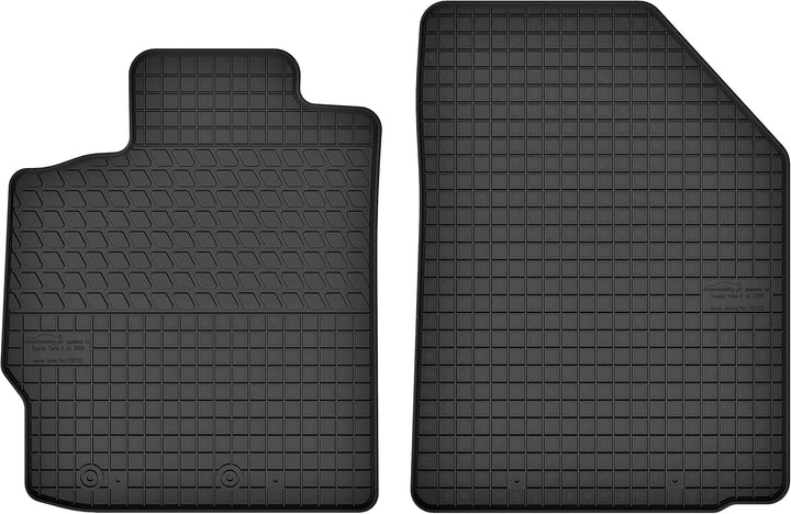 Motohobby Vorne Gummi Fussmatten Gummimatten Satz für Toyota Yaris II (2005-2011)