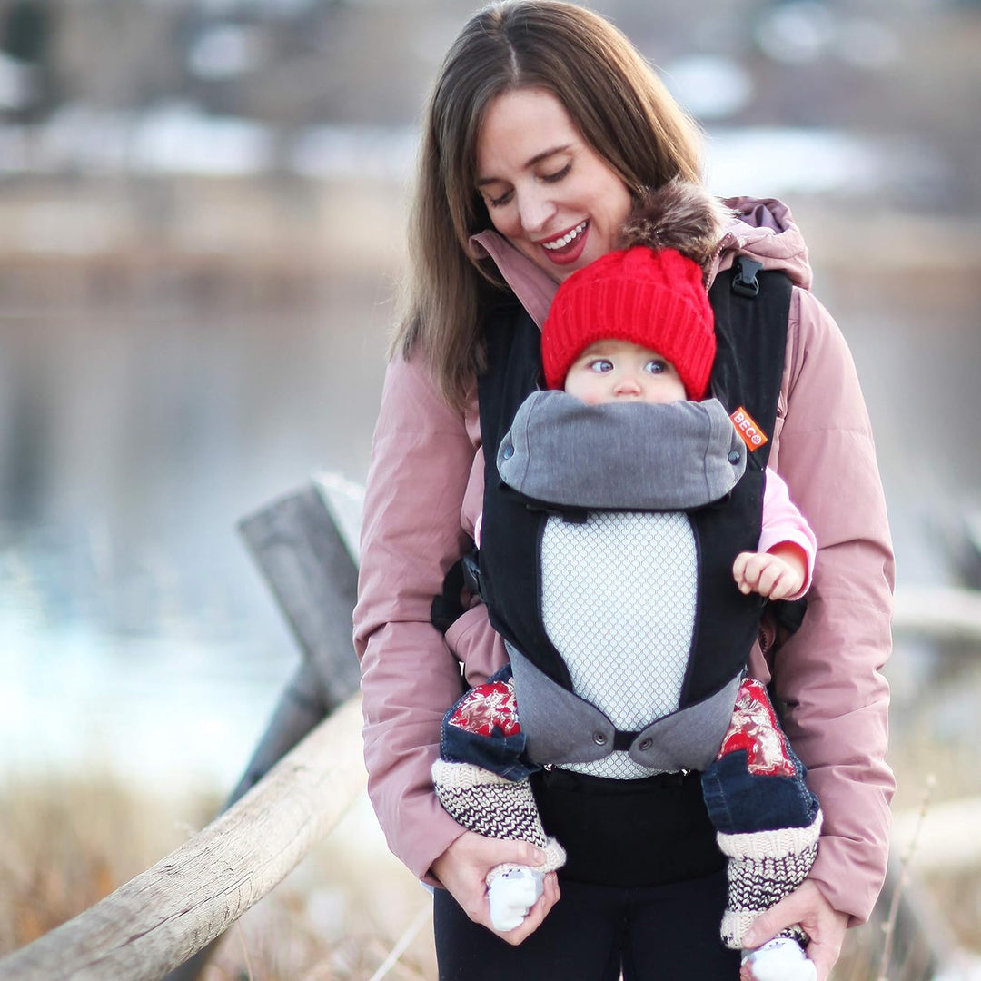 Beco 8 Babytrage Neugeborene ab Geburt bis Kleinkind - Cool Hybrid Baby Trage mit verstellbarem Sitz