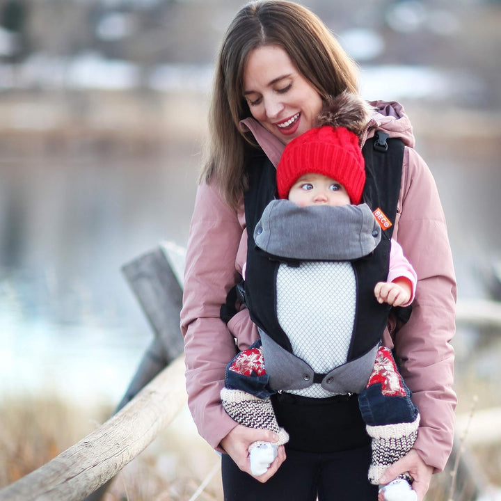 Beco 8 Babytrage Neugeborene ab Geburt bis Kleinkind - Cool Hybrid Baby Trage mit verstellbarem Sitz
