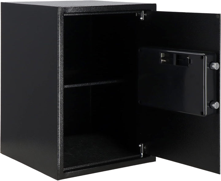 SPRINGOS Tresor Safe mit elektronischem Schloss 2 Schlüssel 35 x 36 x 50 cm Schwarz 35 x 36 x 50 cm,